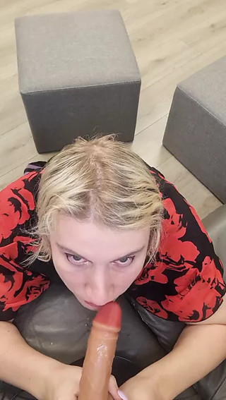 PoV Blowjob on Couch (Dildo)