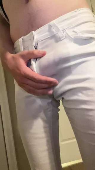Twink Rewetting White Jeans