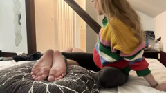 I Tickle His Sensitive Feet and Spank His Ass