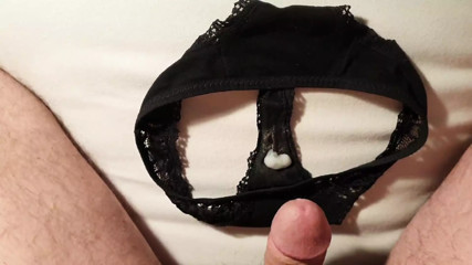 Quick cum on small and smelling panties thumbnail