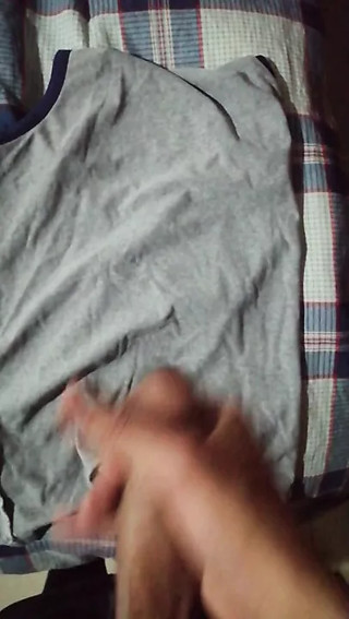 I CUM on my roommate's shirt, I hope he puts it on