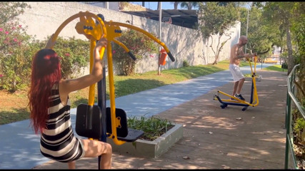 Wife Shows off in Public at the Park!