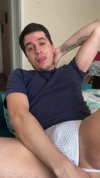 Soon-to-be Gooner Guy with His New Dildo Shoved up His Ass