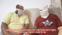Cuckold Husband Blindfold Trick