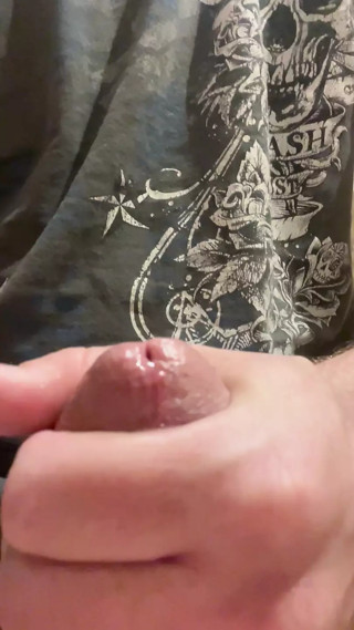 Precum Pete works up some precum