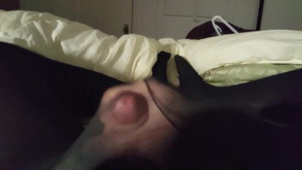 Masturbating in pantyhose