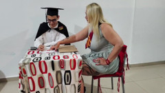 Entiado Didn't Go to Graduation Party to Put His Tiny Penis in His Stepmother's Ass