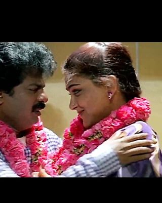 Kushboo aunty enjoyed hugging and kissing romance