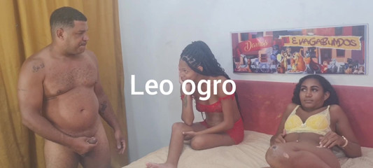 L&eacute;o ogre breaks into the ass of the ex and the current one