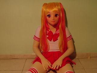 Animegao kigurumi bad dragon red 1080p