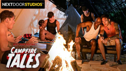 Chocolate Hunk Spitroasted By Sexy Stranger &amp; Jock Buddy