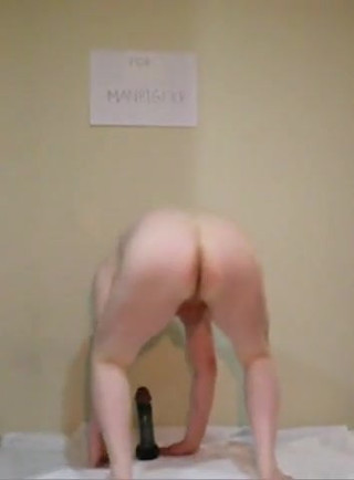 slub slave  riding dildo