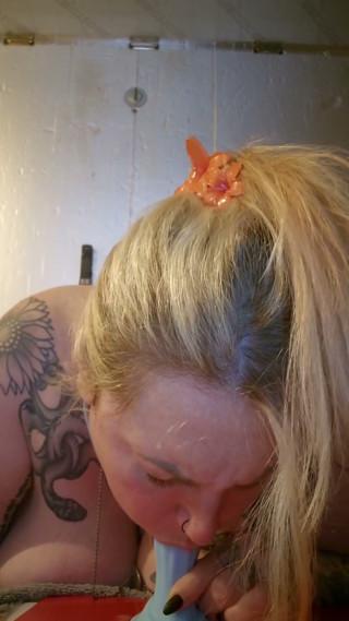 POV Sloppy Dildo BJ
