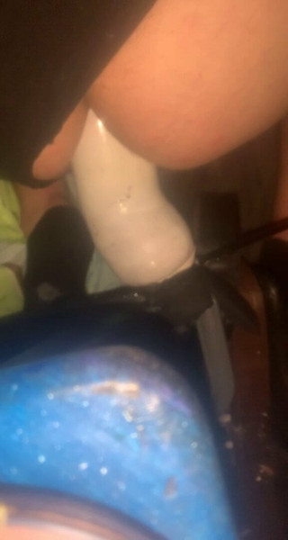Taking big dildo in my wet ass