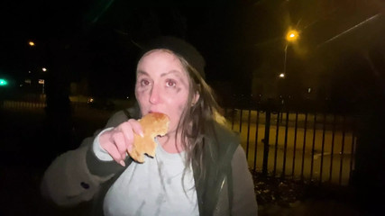 Cracky has a fishy gift for her street friend