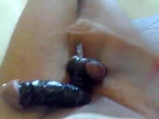 Coxk and balls tied in black tape