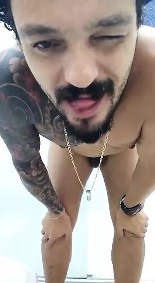 Showing off after the shower