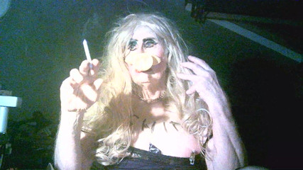 PIg snout humiliation for  old smoking  fuckpig slag, Sarah
