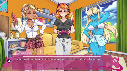 THREE SEXY SUCCUBUS TEASE A FUTA GAMING TOO HARD! - Demons Rise Up!