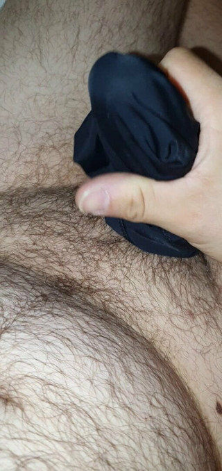 Satin panties cum 2