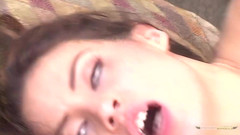 Jassie teases in thongs and then spreads herself for hard fucking