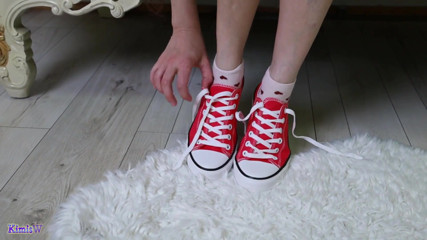 Sweet Toe Tease – Colorful Candy Between Her Toes