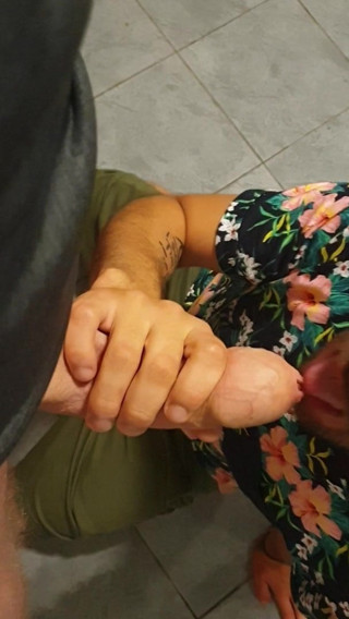 Me sucking my Masters fat uncut dick