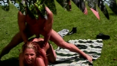 Interracial Sorority Bash: Hei&szlig;e Outdoor-Action