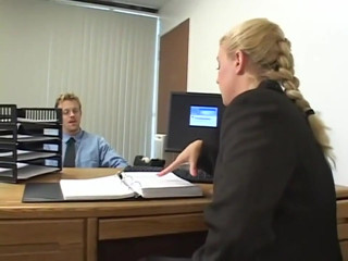 Pussy fucking masturbating in the office