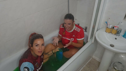 Maisie Lewis &amp; Naughty Girl V Take a Gunge Bath