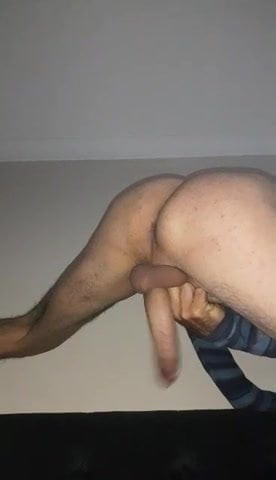 Stroking my big cock with a view from below