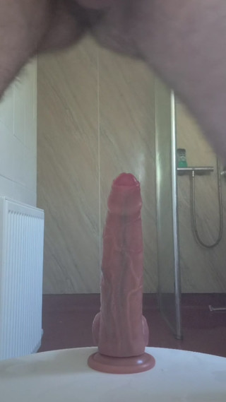 Joebeatty27 Freshens Up And Has Fun With Big Thick Dildo.