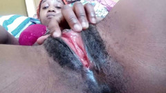 Red big  juice pussy  with hairy