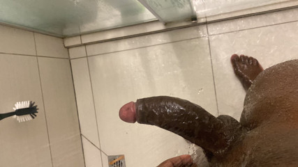 Masturbating in the shower