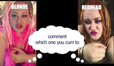 Comment which one made you cum blonde or redhead straight version