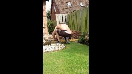Horny Builder In A Thong