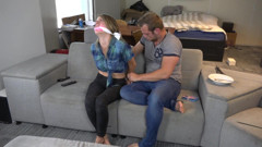 Fight over the TV ends in bondage