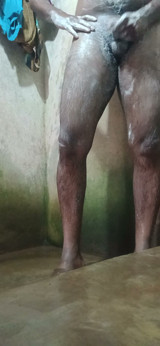 Bathing with soap