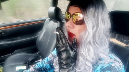 MATURE LOVES TO DRIVE AND SMOKE HER LONG CIGARETTES thumbnail