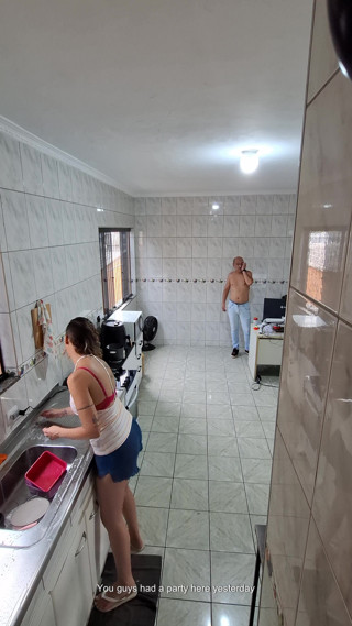 The maid agreed to get naked and receive an ejaculation on her face.