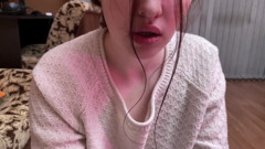 Filled the beauty's face with a large portion of sperm