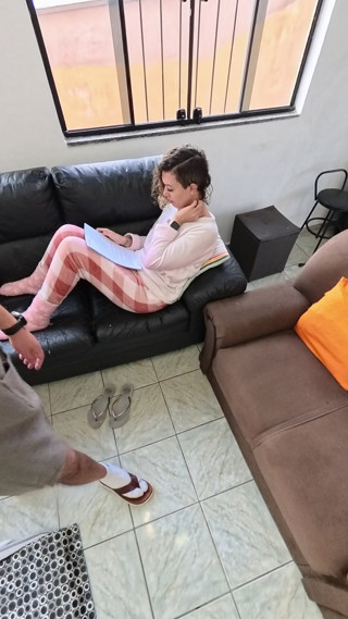 She knows how to help with masturbation and swallows it all. Taboo.