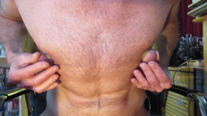 Huge pumped nipple play