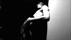 Transgirl Naked Posing for Self-photography Artwork