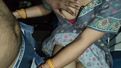 Hot Indian wife rubbing dick in her tits and get cumshot