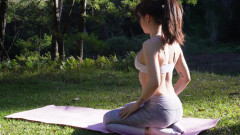 Relaxing Yoga Flow Wearing Leggings