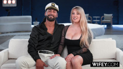 WIFEY Married Blonde Jackie Diary Fucks A Massive Black Cock, Her Loving Husband Films It Happen!