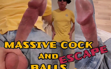 Massive Cock and Balls Escape Siixxbig Jeans