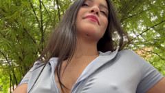 sexy colombian with perfect ass gets caught fucking strange american foreigner in park Camila Henao