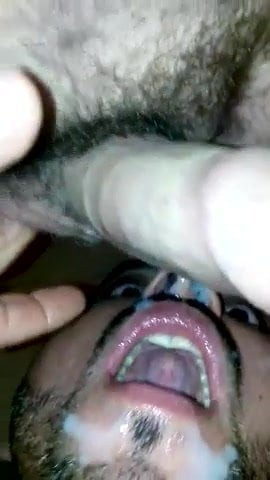 Amateur mouth ejac